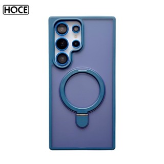 HOCE Bracket พร้อมฟิล์มเลนส์เคสโทรศัพท์แม่เหล็กสําหรับ Samsu…