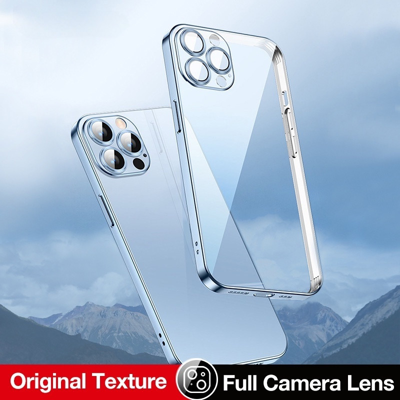 เคสโทรศัพท์พร้อมฟิล์มเลนส์ iPhone 15 14 13 12 11 Pro Max 7 8Plus Se XS Max เคสไอโฟน 11เคสโทรศัพท์มือ