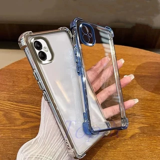 เคส Samsung A04 เคสโทรศัพท์ใสป้องกันการตกสี่มุม SJDK