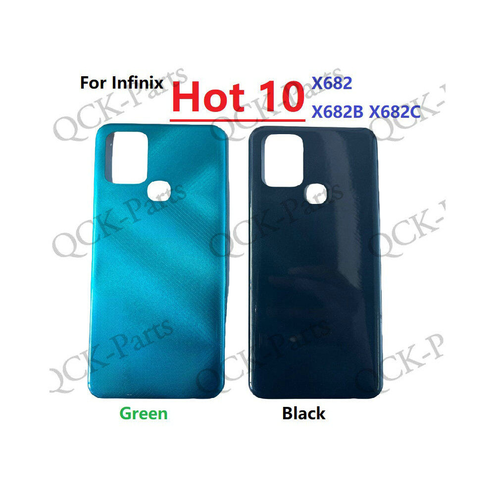 ฝาหลังแบตเตอรี่สําหรับ Infinix Hot 10 X682 X682B X682C ด้านหลังด้านหลังประตูกรณี