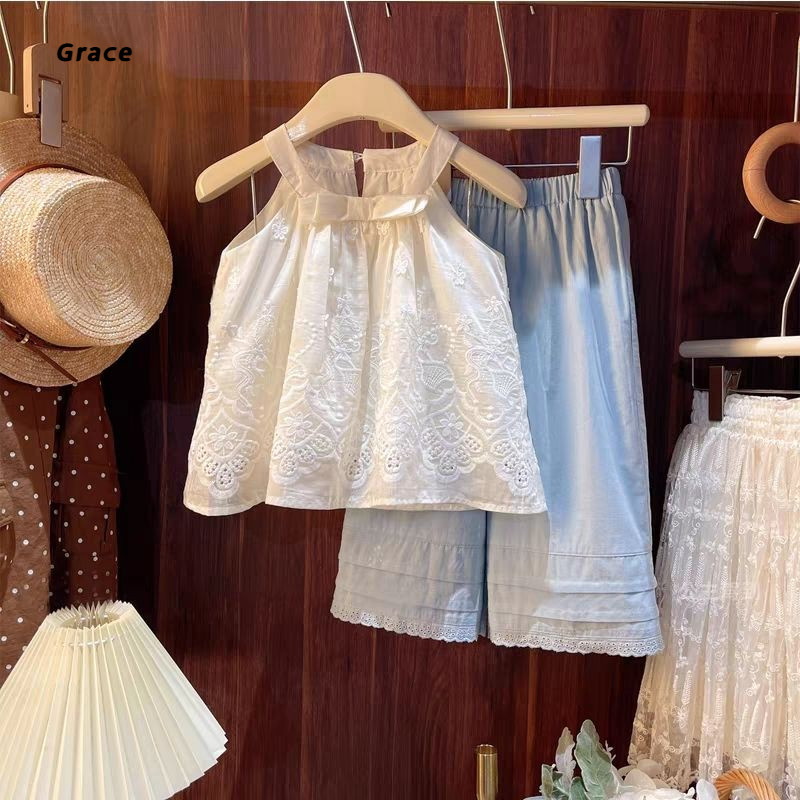 [Grace] สงกรานต์🌊ชุดเด็ก เด็กผู้หญิง เสือผ้าสวยๆ เสือผ้าสวยๆ เสือผ้าหน้าร้อนบาง สไตล์ใหม่ แฟชั่น แขน