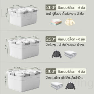Living กล่องเก็บของพลาสติก 25L 60L 200L 400L ลังเก็บของ กล่องพลาสติก PP ฝาสไลด์ กล่องหลาสลึกใส่ของ แบบพลิกได้