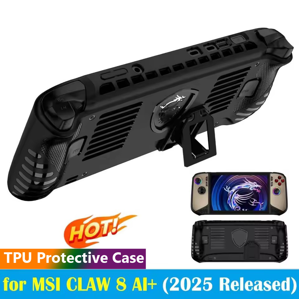 สําหรับ MSI Claw 8 AI + ฝาครอบป้องกัน,ขายึด TPU,อุปกรณ์เสริมมือถือเกมสําหรับ Claw 8 AI Anti Drop เคส