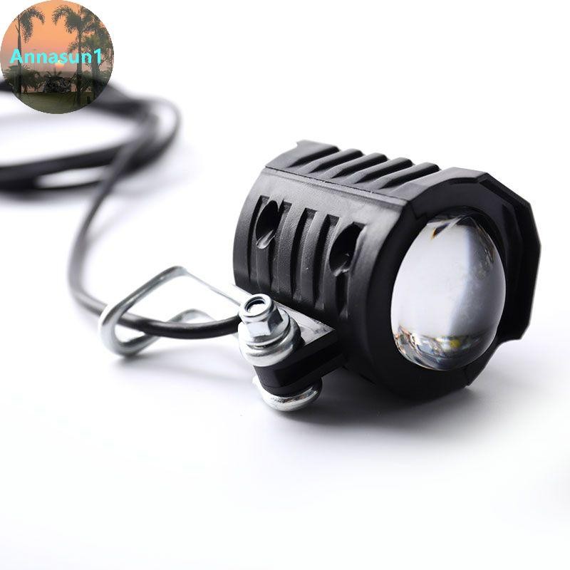 Annasun 2 in 1 E-bike Light ไฟหน้าอินพุต 36V 48V 60V สกู๊ตเตอร์ไฟฟ้าโคมไฟแฮนด์สกู๊ตเตอร์ไฟฟ้า LED ด้านหน้าพร้อมแตร TH