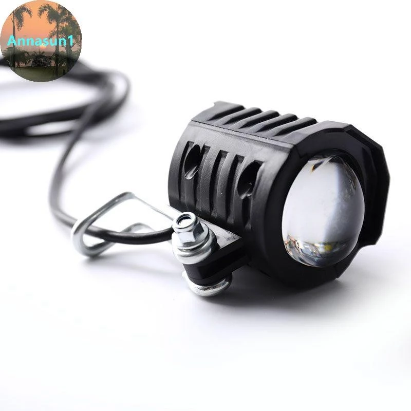 Annasun 2 in 1 E-bike Light ไฟหน้าอินพุต 36V 48V 60V สกู๊ตเตอร์ไฟฟ้าโคมไฟแฮนด์สกู๊ตเตอร์ไฟฟ้า LED ด้านหน้าพร้อมแตร TH