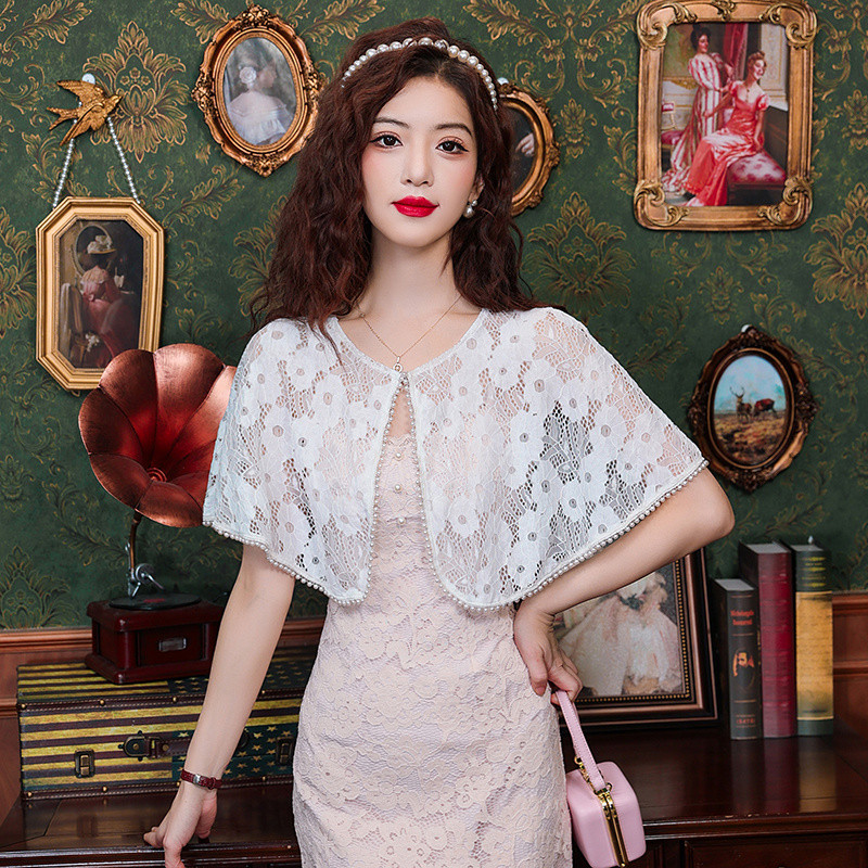 New Chinese Cheongsam Shawl Lace Sun Protection Jacket