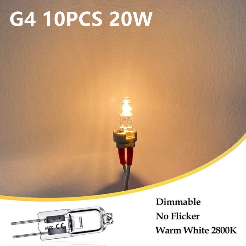 Oeingin Stock10PCS G4 12V 10W 20W Eco หลอดฮาโลเจนหลอดไฟแคปซูลหลอดไฟ LED หลอดฮาโลเจนแทรกลูกปัดโคมไฟคริสตัลขายส่ง ราคา ถูกที่สุด ดีลบีเคเค แกลเลอรีภาพที่ 8