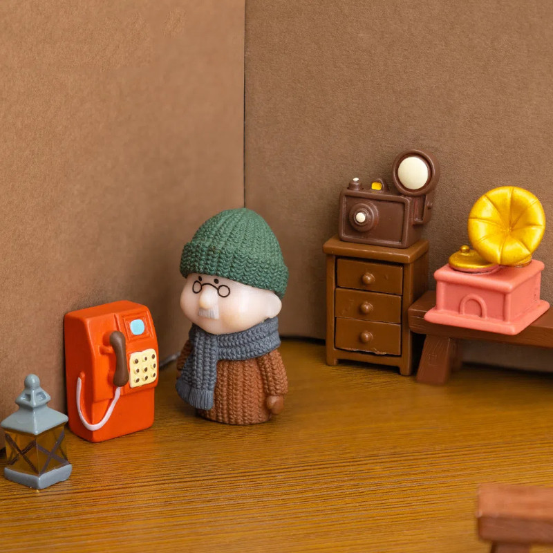 Creative Retro วัตถุขนาดเล็กกล้องสมัยเก่าบ้านตุ๊กตาภูมิทัศน์Moss Micro-landscapeตกแต่งสวนDIYเดสก์ท็อปMini Knick