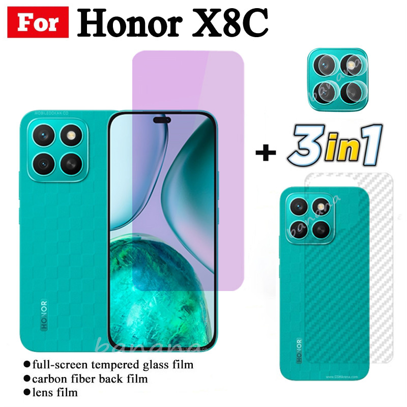 Honor X8C Anti Blue Light RayกระจกนิรภัยHonor X7C X8B X7B X6B Anti-Spyกระจกนิรภัยป้องกันหน้าจอ+ฟิล์ม