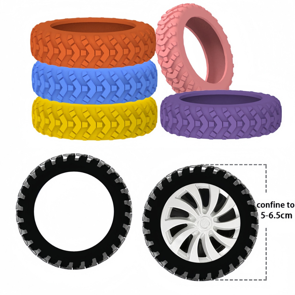 (8pcs)ปลอกหุ้มล้อซิลิโคน สำหรับกระเป๋าเดินทาง ลดเสียงรบกวน ปลอกหุ้มล้อกระเป๋าเดินทางแบบหนา อุปกรณ์เสริมกระเป๋าเดินทาง