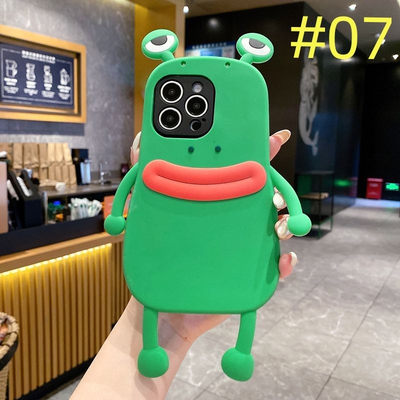น่ารัก 3D ยาวขาไส้กรอกปากกบซิลิคอนสําหรับ Realme C100 C85 รูปที่ 2