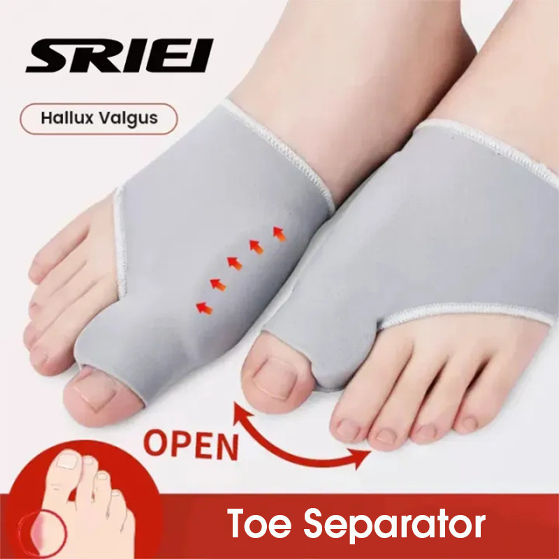 Sriei 1 คู่ Toe Bunion Corrector Hallux Valgus Toe Separator เจล Pad Bunion Cushion Sleeve