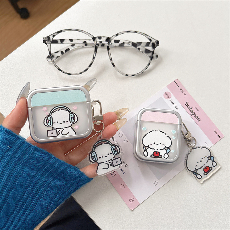 หูฟังหูฟังสําหรับลูกสุนัขสําหรับ Airpods 1/2 3 Pro Pro2 Airpods4 ชุดหูฟังไร้สายบลูทูธป้องกันกรณี Air