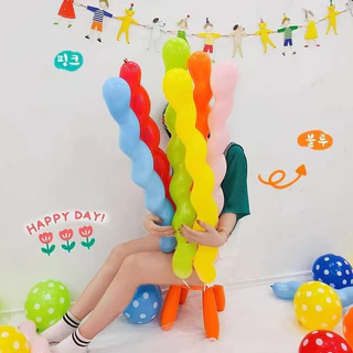 ส่งสินค้าทุกวัน สกรู เกลียว ลูกโป่งยาง100 ชิ้น ลูกโป่งเกลียว ลูกโป่งอากาศวิเศษ วันเกิด งานแต่งงาน ตกแต่ง วันเด็ก ตกแต่