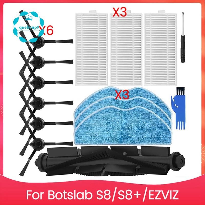 [quehenp9]ชุดอะไหล่ทดแทนสําหรับ 360 สําหรับ Botslab S8/S8+ และสําหรับเครื่องดูดฝุ่นหุ่นยนต์แปรง,ตัวก