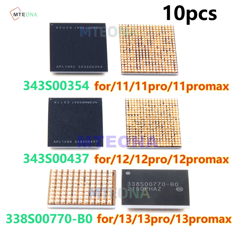 10 ชิ้น/ล็อต 343S00354 343S00437 338S00770-B0 สําหรับ iPhone 11 12 13 Pro Max Big Power iC PMU Pmic 