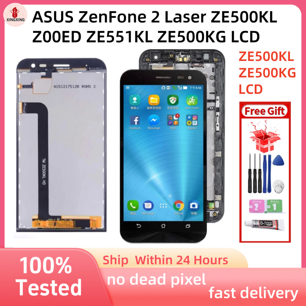 LCD สําหรับ ASUS ZenFone 2 เลเซอร์ ZE500KL Z00ED ZE551KL ZE500KG จอแสดงผล LCD หน้าจอสัมผัส Digitizer