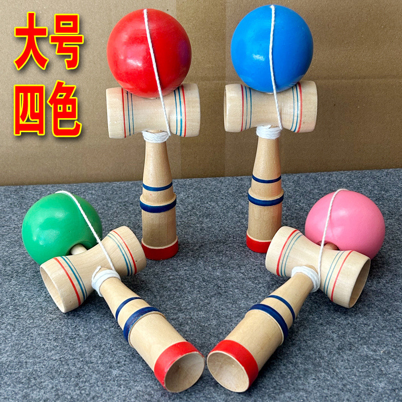 Kendama ทักษะบอลดาบหยกดาบบอลญี่ปุ่นมืออาชีพดาบหยกในร่มผู้ใหญ่สนุกสมดุลของเล่นเด็ก