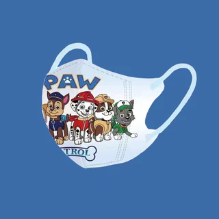 เด็กอายุ 3-12 เด็กชาย Woof Team series หน้ากาก 3 มิติการ์ตูนน่ารักสําหรับโรงเรียนใช้ 50 ชิ้นสุ่มผสมและจับคู่บรรจุแยกชิ้นเพื่อป้องกันมุมตา