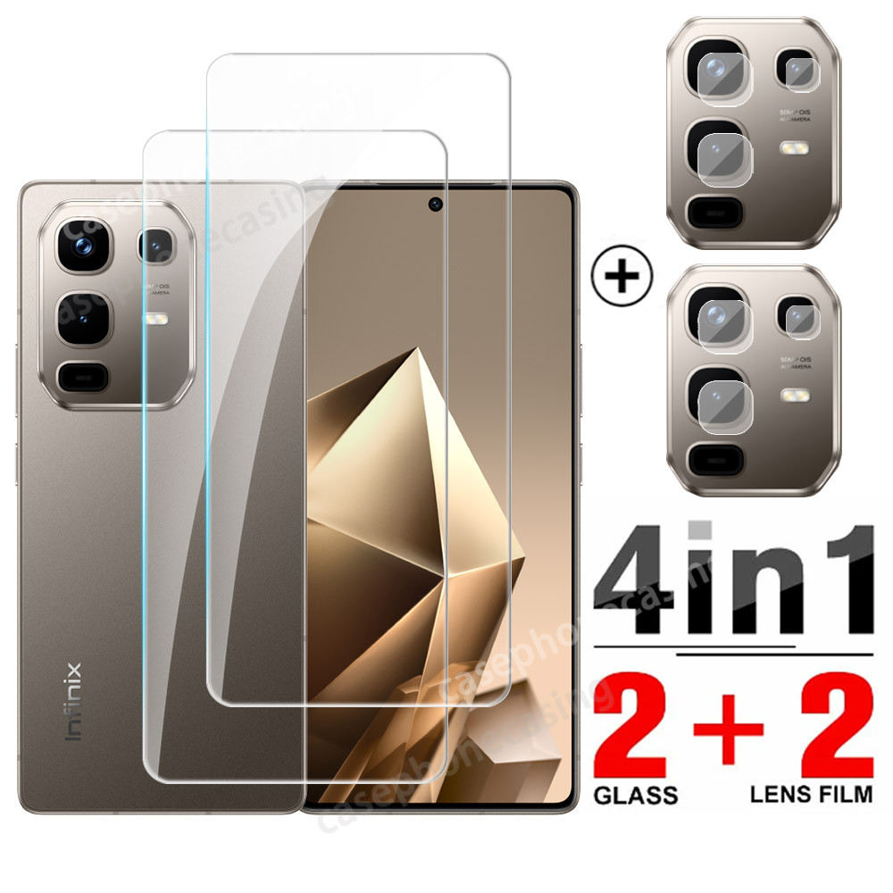 Infinix Note 50 ฟิล์มกระจกนิรภัยสําหรับ Infinix Note 50 Pro + Note50 50Pro 4G 2025 ฟิล์มกันรอยกล้อง 9H Glass Screen Protector Clear View Glass