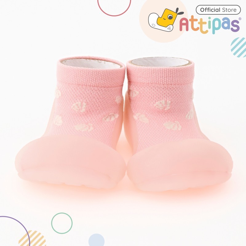 Attipas Functional Baby Shoes Prewalker Shoes - Baby Shell Pink