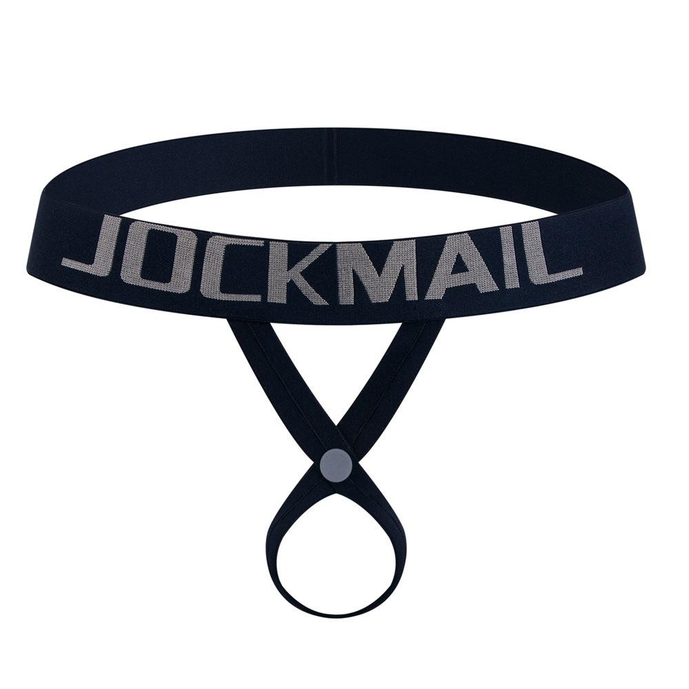 Jockmail จ็อกสแตรปเซ็กซี่ของผู้ชาย O-Ring Low Rise Mini Thong Bikini Bottoms ชุดชั้นใน