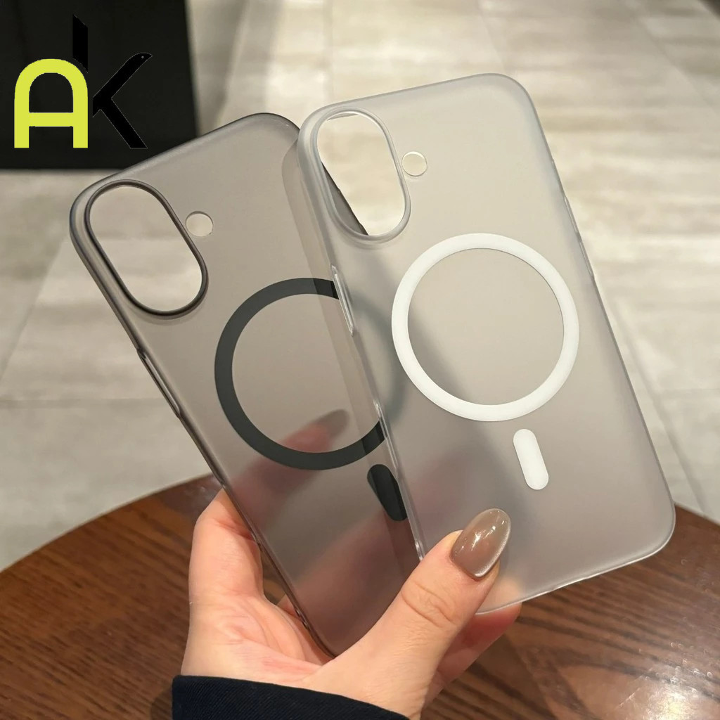 AK หรูหรา Magnetic Case for IPhone 11 12 13 14 15 16 17 Pro Max 15 Pro Max Air กันกระแทกปกแข็ง