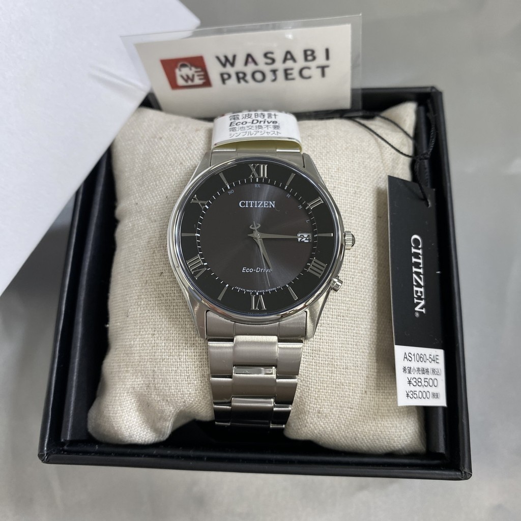 [Authentic★Direct from Japan] CITIZEN AS1060-54E Unused Eco Drive Sapphire glass Black SS Analog Men Wrist watch นาฬิกาข้อมือ