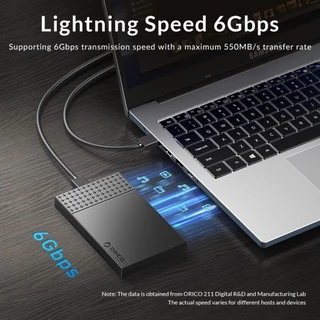 ORICO HDD Case SATA to USB3.1 HDD Enclosure สําหรับ 2.5 HDD SSD 6Gbps รองรับความเร็ว UASP(2526)