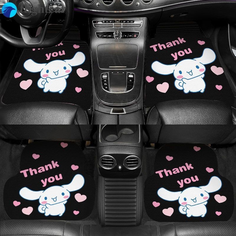 (FT) พรมปูพื้นรถยนต์ ลาย Cinnamoroll Sanrio Kuromi น่ารัก กันลื่น กันสิ่งสกปรก สําหรับภายในรถยนต์