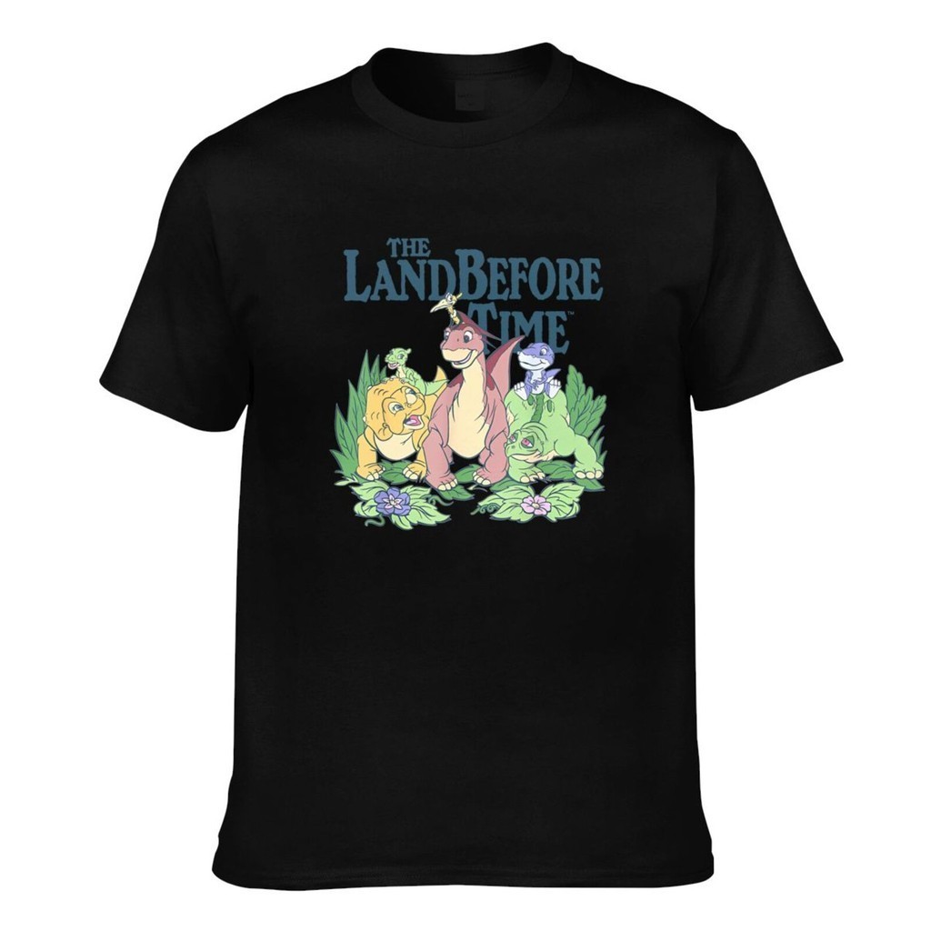 The Land Before Time Pastel Dinosaur Friends สวมใส่สบายเสื้อยืดบุรุษสร้างสรรค์