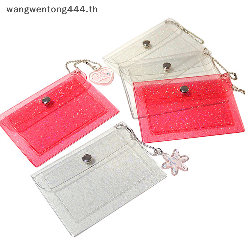 [ Wwth ] กระเป๋าใส่เหรียญ PVC ใส ขนาดเล็ก น่ารัก สําหรับเด็กผู้หญิง 1 ชิ้น
