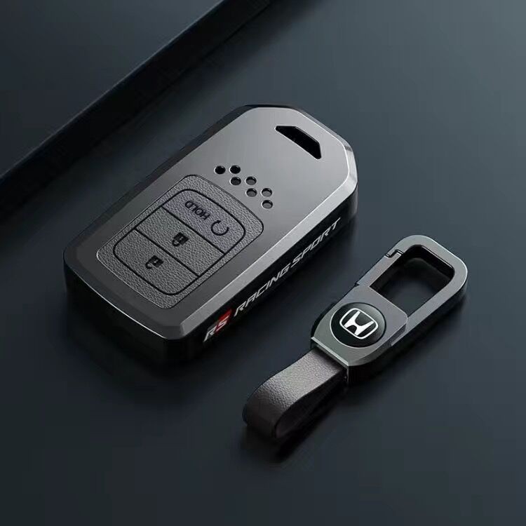 5qe8 HONDA HONDA เคสกุญแจ CRV HRV XRV Key Case Key Ring Key Chain Scratch-Resistant สัญญาณ Non-Blocking สังกะสีอัลลอยด์ Key Remote Con