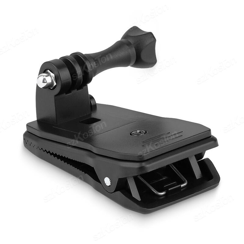 คลิปหนีบกระเป๋าเป้สะพายหลังแบบหมุนได้ 360 องศา สําหรับ GoPro 12 11 10 9 8 7 6 DJI OSMO Action 3 4 อุปกรณ์คลิปหนีบกล้อง