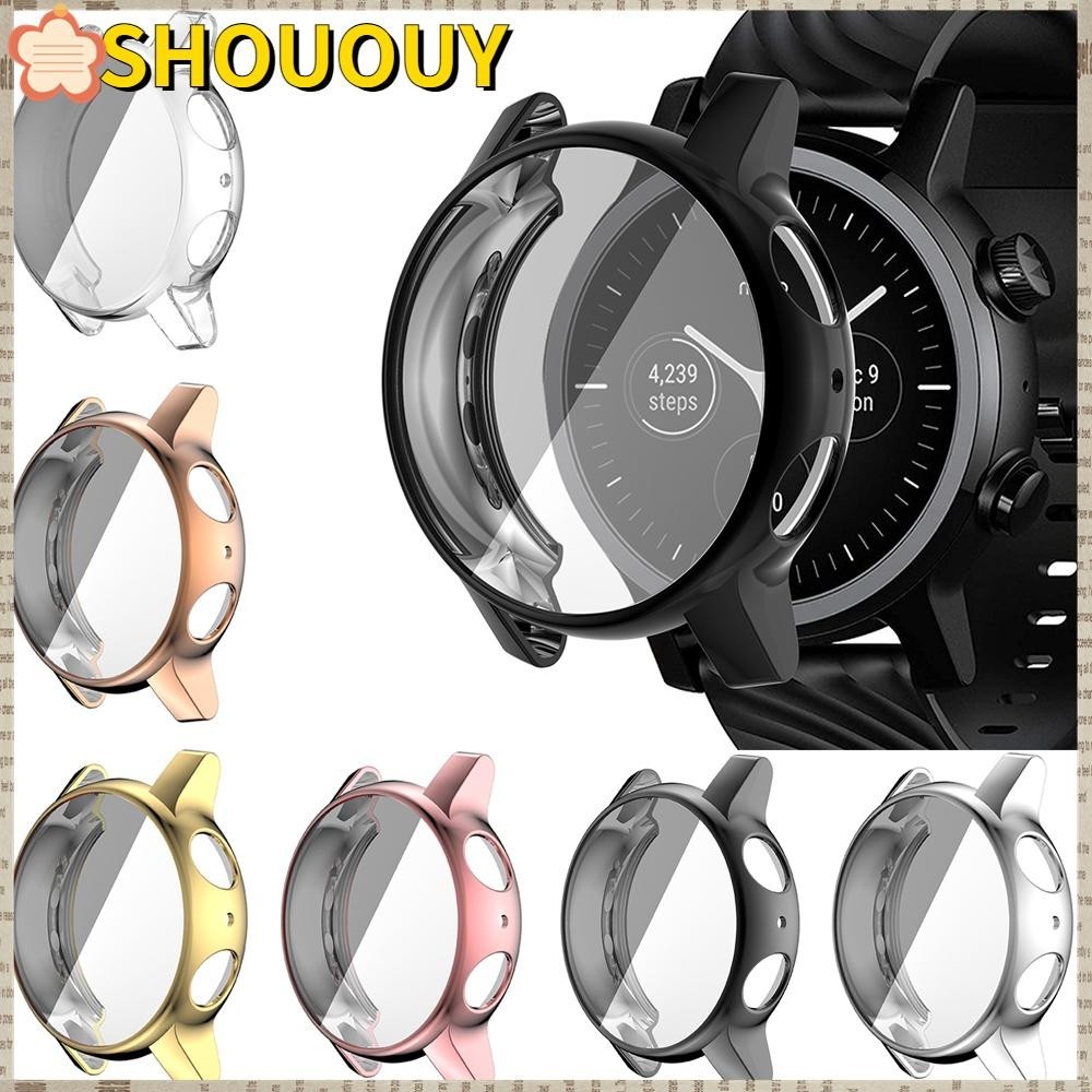 Shououy เคสนาฬิกาข้อมือ TPU แบบนิ่ม ป้องกันหน้าจอ สําหรับ Moto 360 3rd Gen Watch