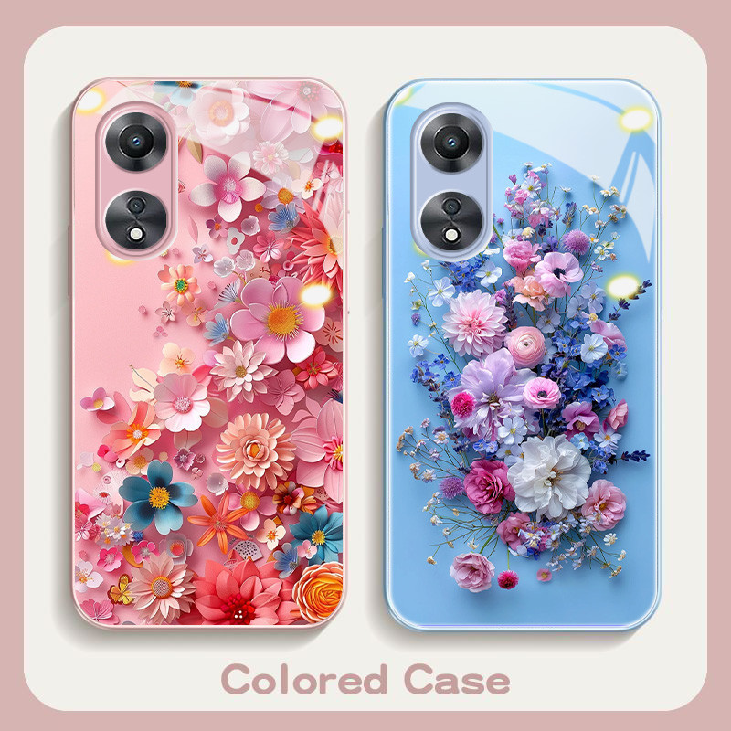 เคสโทรศัพท์มือถือ ลายดอกไม้ สําหรับ oppo A785G reno 3pro F11 A9 A94 A17 A74 RENO8T 6Z A55 A79 A91 A93 A54 A76 reno 10pro 5G A7 A5 A9 reno4pro 7Z (HJS-1004)