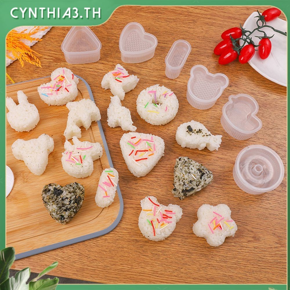 แม่พิมพ์ลูกข้าว Donut รอบ Non-stick เครื่องทำซูชิ DIY Simple Molding เครื่องมืออาหารกลางวันเด็กอุปกรณ์ครัว Cynthia