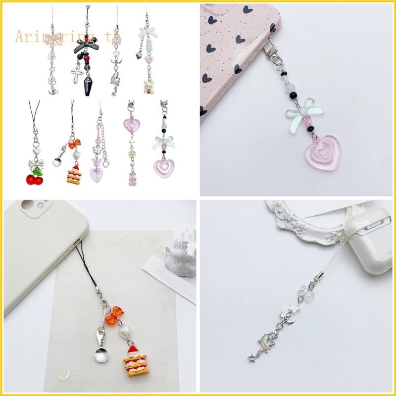 Arin Phone Charm Card Book จี ้ พวงกุญแจฤดูร ้ อนจี ้ Handmade เชือกเส ้ นเล ็ กโทรศัพท ์