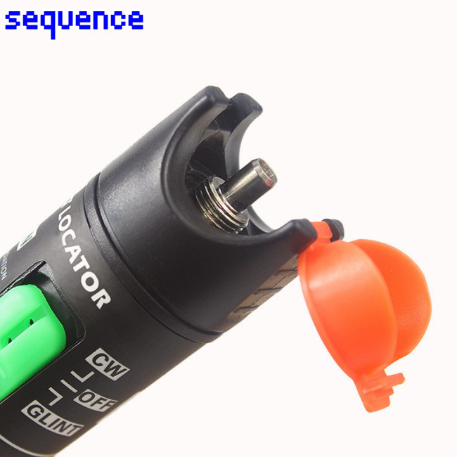 Seq Optical Fiber Visual Fault Locator Fiber Optic Cable Tester Meter Red Light ปากกา 2.5 มม.Universal Connector สําหรับ