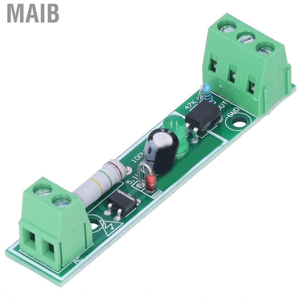Maib Optocoupler Isolation Board  Stable Output AC 220V Testing Voltage Detection PLC Opto Isolator Module with LED Light for Current Conversion
