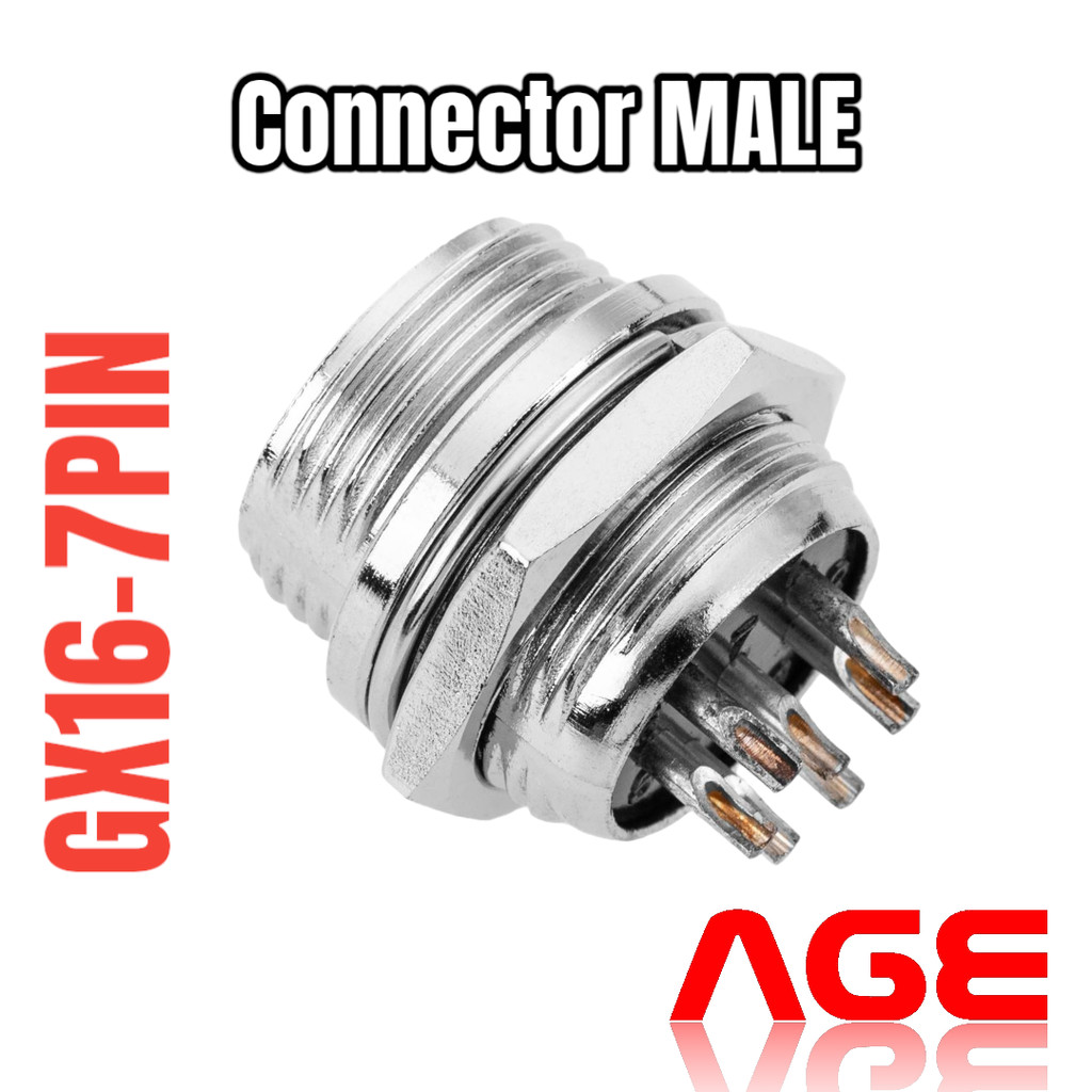 GX16-7PIN CONNECTOR MALE SOCKET