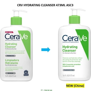 (EX 06/28) CeraVe Hydrating Cleanser 473ml คลีนเซอร์สำหรับผิวแห้งถึงผิวธรรมดา