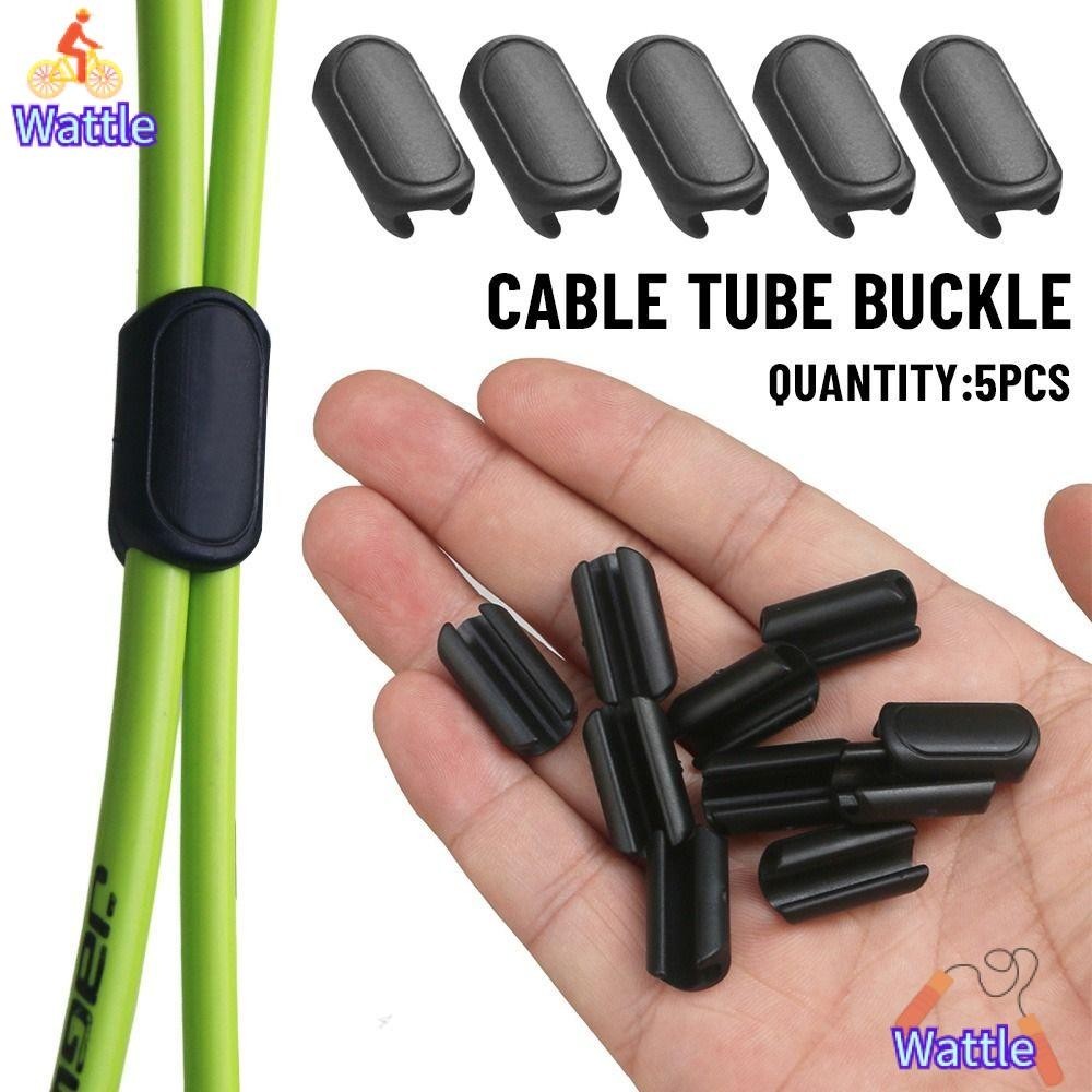 Wattle Cable Tube Buckle Black Bike Parts Single Hole Wire Tubes Clamp