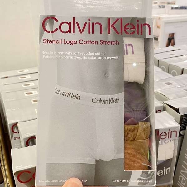 กางเกงใน กางเกงใน ck กางเกงบ็อกเซอร์ CK Calvin Klein Men's Stretch Cotton Low Rise Boxer 3 Pack NB3705