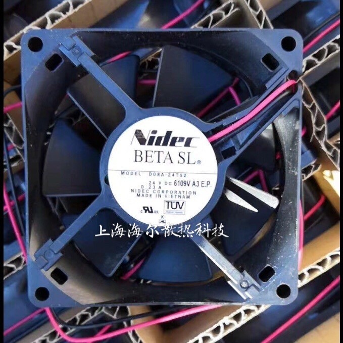 NIDEC 8 ซม.8025 24V 0.23 80 * 80 * 25 พัดลมอินเวอร์เตอร์ D08A-24TS2