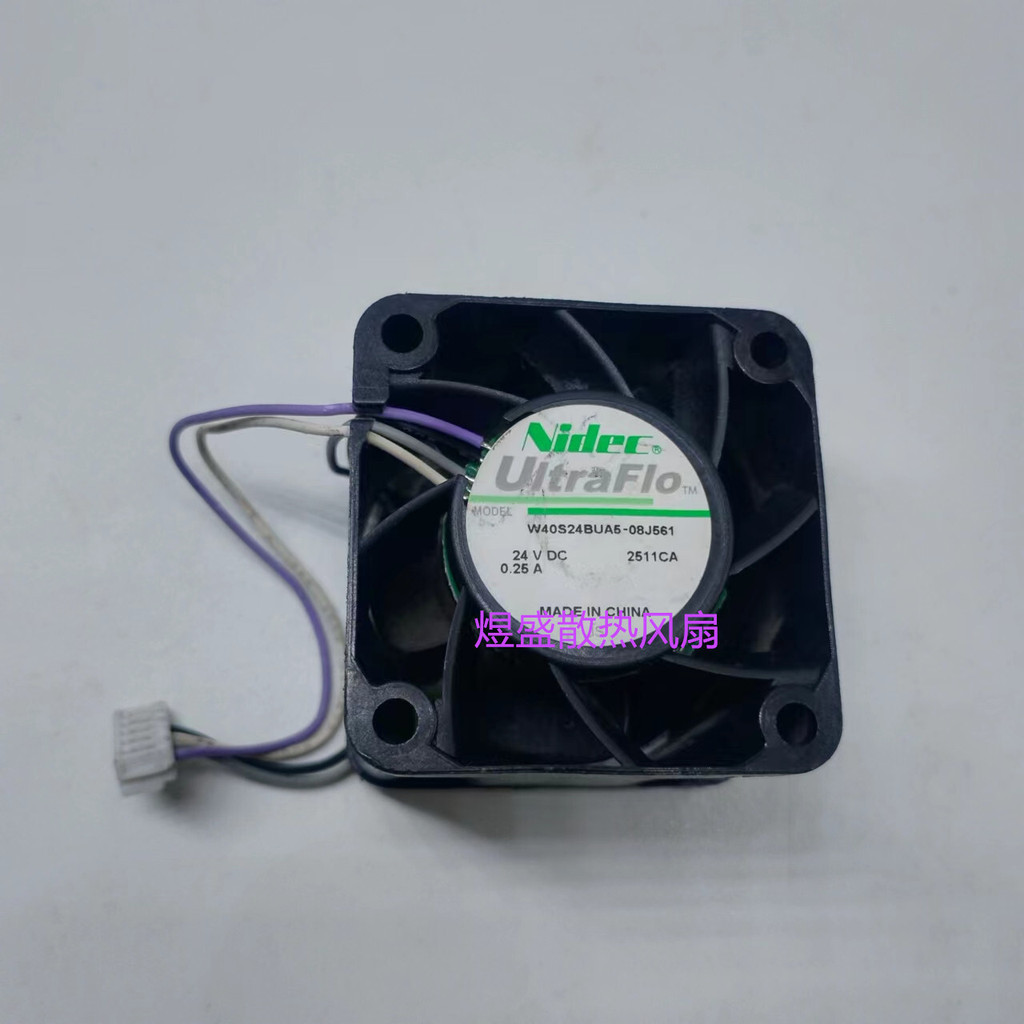 Nidec พัดลมระบายความร้อน W40S24BUA5-08J561 4028 24V 0.25A 4 สายอินเวอร์เตอร์
