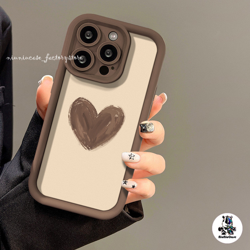 สำหรับ iPhone 13 12 14 11 15 Pro Max XR X Plus XS SE 6 7 รูปหัวใจเคสโทรศัพท์มือถือกันกระแทก เคสนิ่ม เลนส์ป้องกัน ราคา ถูกที่สุด ดีลบีเคเค แกลเลอรีภาพที่ 3