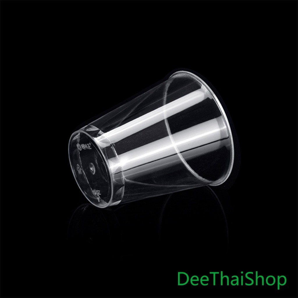 DeeThai 50ml/30ml ถ้วยชิมพลาสติก ถ้วยลิ้มรส ใส ขนาดเล็ก แก้วน้ําพลาสติก แบบใช้แล้วทิ้ง 50 ชิ้น small Plastic cup ราคา ถูกที่สุด ดีลบีเคเค แกลเลอรีภาพที่ 3