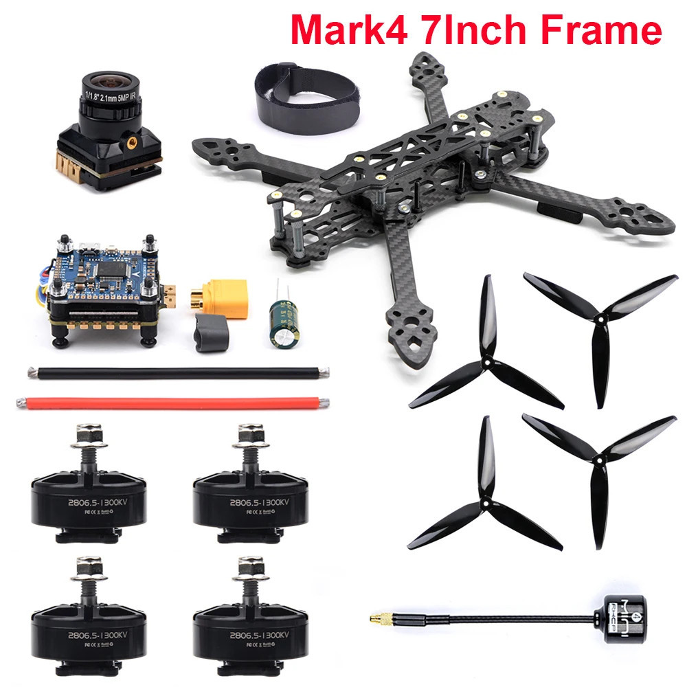 SK Mark4 7inch 295mm Carbon Fiber Frame F4 V3S Plus Flight Control 45A ESC 2806.5 2807 1300KV Motor 