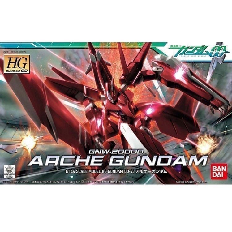 Bandai 1/144 HG 43 Right Angel Arche Gundam 00 Oo Gundam ประกอบโมเดล